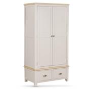 Waldorf Wooden Wardrobe With 2 Doors 2 Drawers In Oak And White